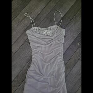 Grey formal dress Prom Small